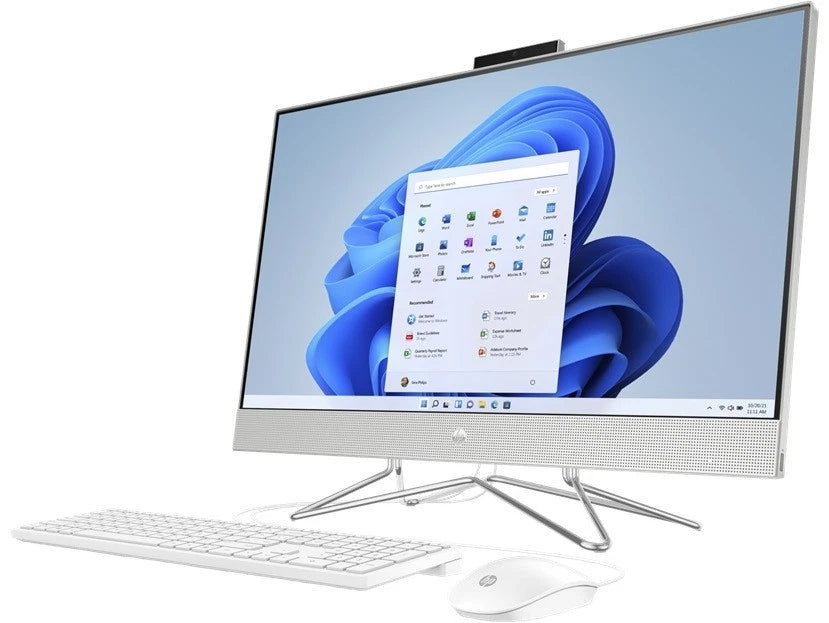 HP 27-dp0056 27" FHD Intel Celeron G5900T 3.2 GHz 4GB 1TB HDD W11H AIO Desktop